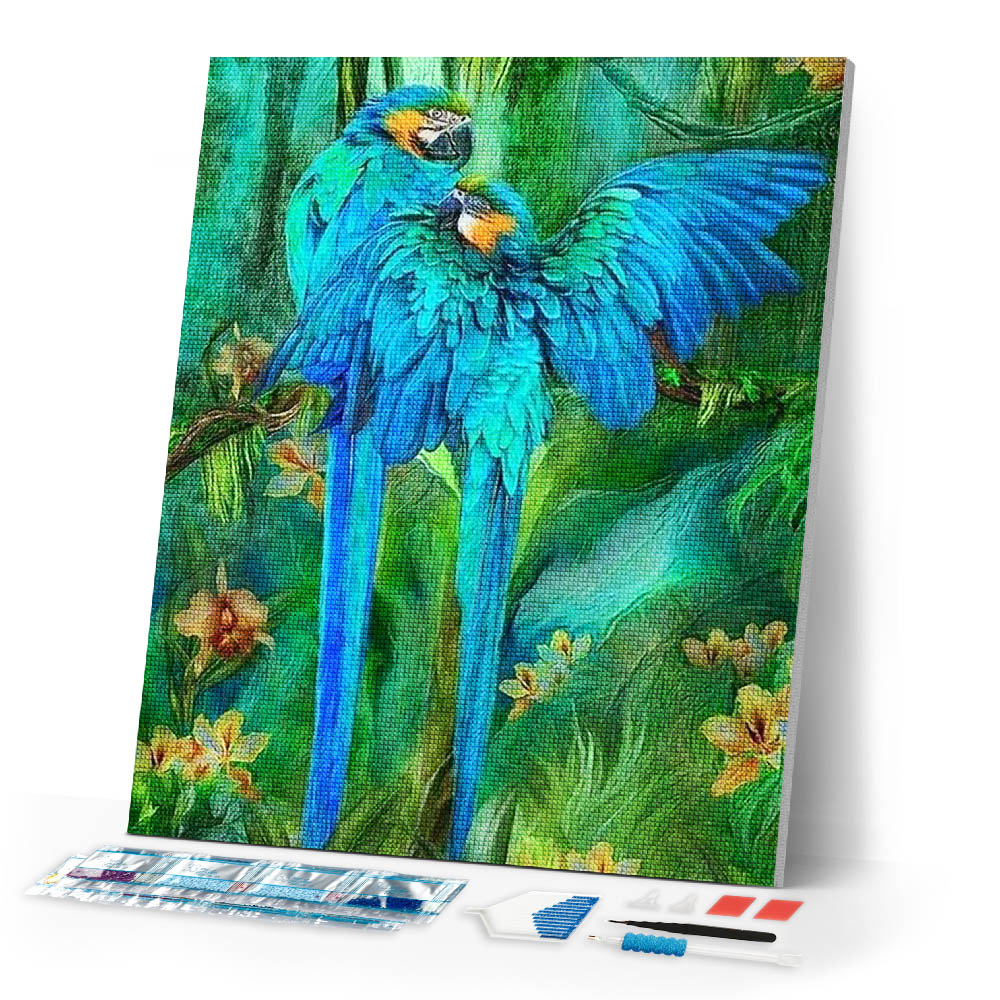 Diamond Painting | Diamond Painting - Large Parrots | animals birds Diamond Painting Animals parrots | FiguredArt