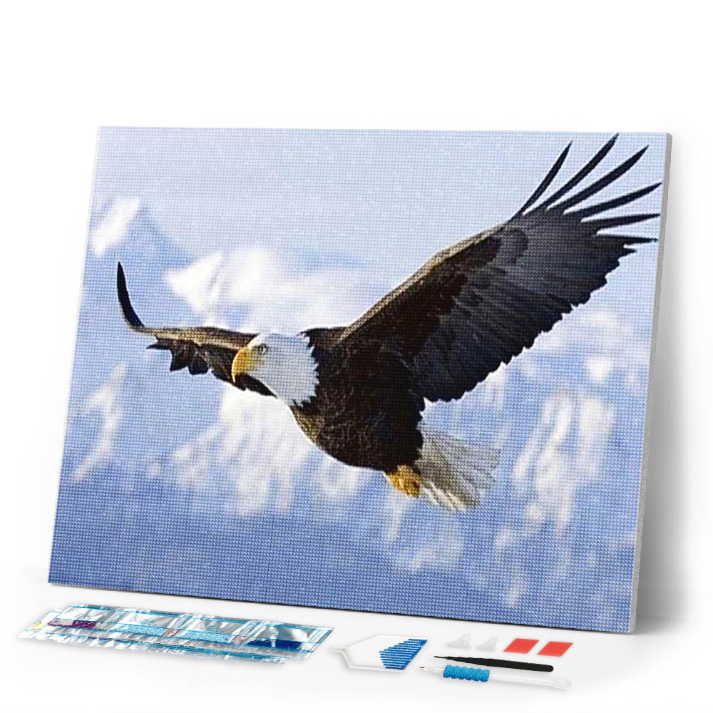 Diamond Painting | Diamond Painting - Eagle in Flight | animals Diamond Painting Animals eagles | FiguredArt