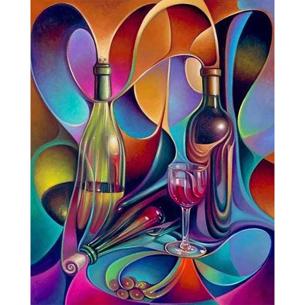 Diamond Painting - Wine Design