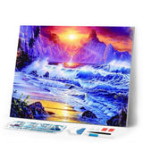 Diamond Painting | Diamond Painting - Great Waves | Diamond Painting Landscapes landscapes | FiguredArt