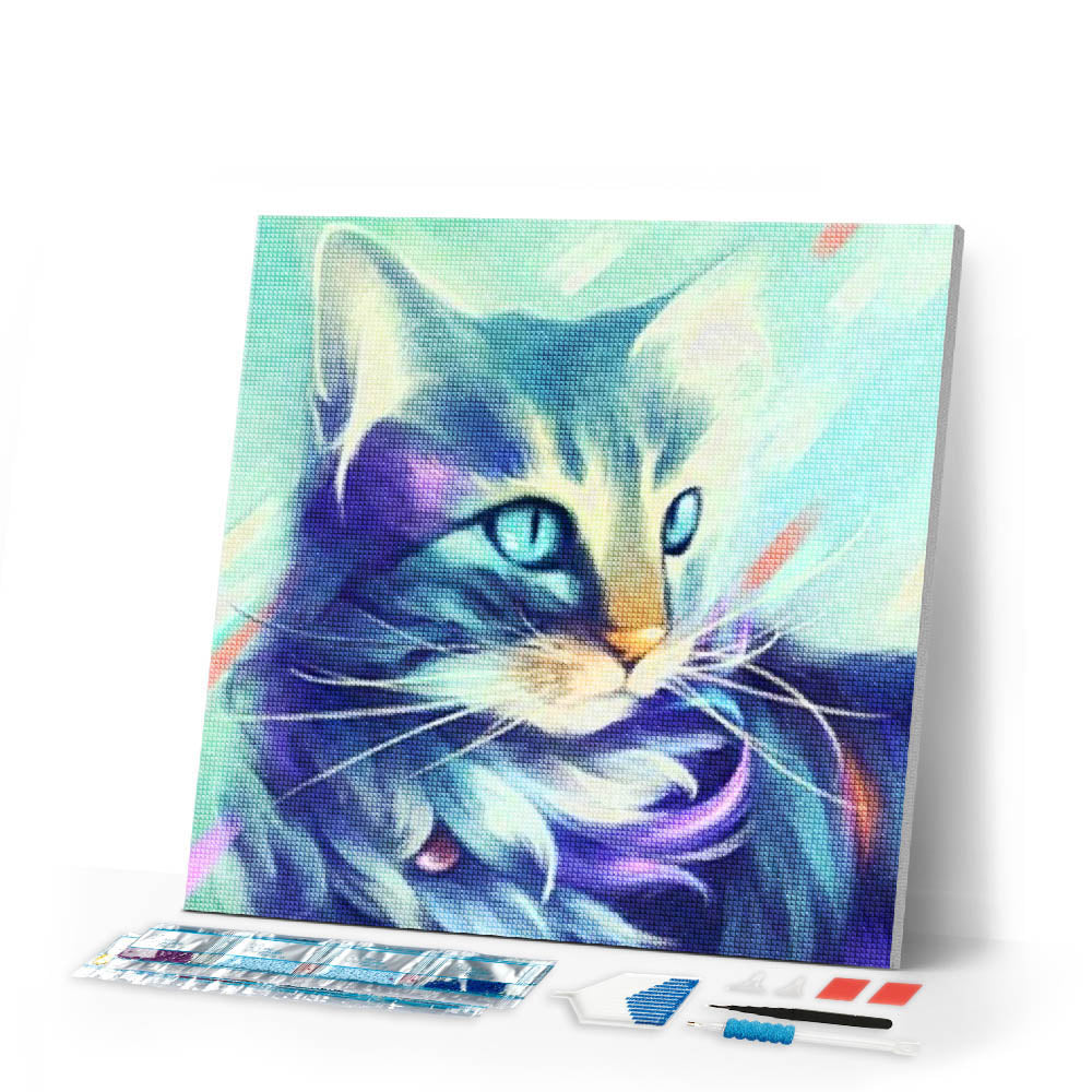 Diamond Painting | Diamond Painting - Cat Design | animals cats Diamond Painting Animals | FiguredArt