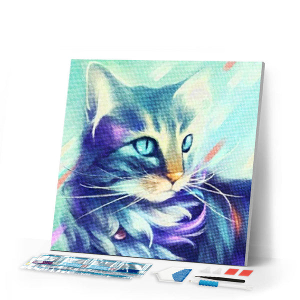 Diamond Painting | Diamond Painting - Cat Design | animals cats Diamond Painting Animals | FiguredArt