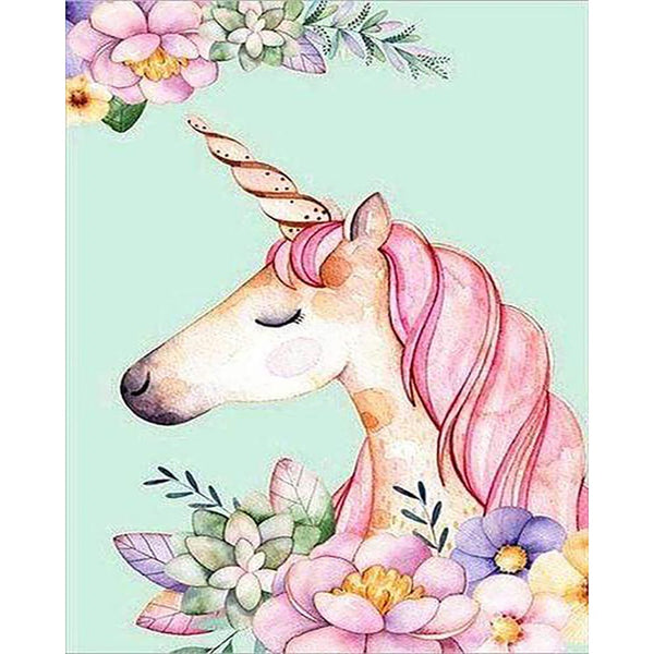 Diamond Painting - Unicorn Drawing