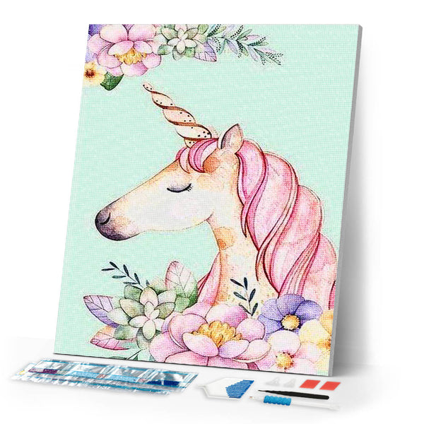 Diamond Painting | Diamond Painting - Unicorn Drawing | animals Diamond Painting Animals unicorns | FiguredArt