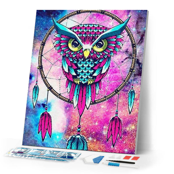Diamond Painting | Diamond Painting - Owls Pendants | animals Diamond Painting Animals owls | FiguredArt