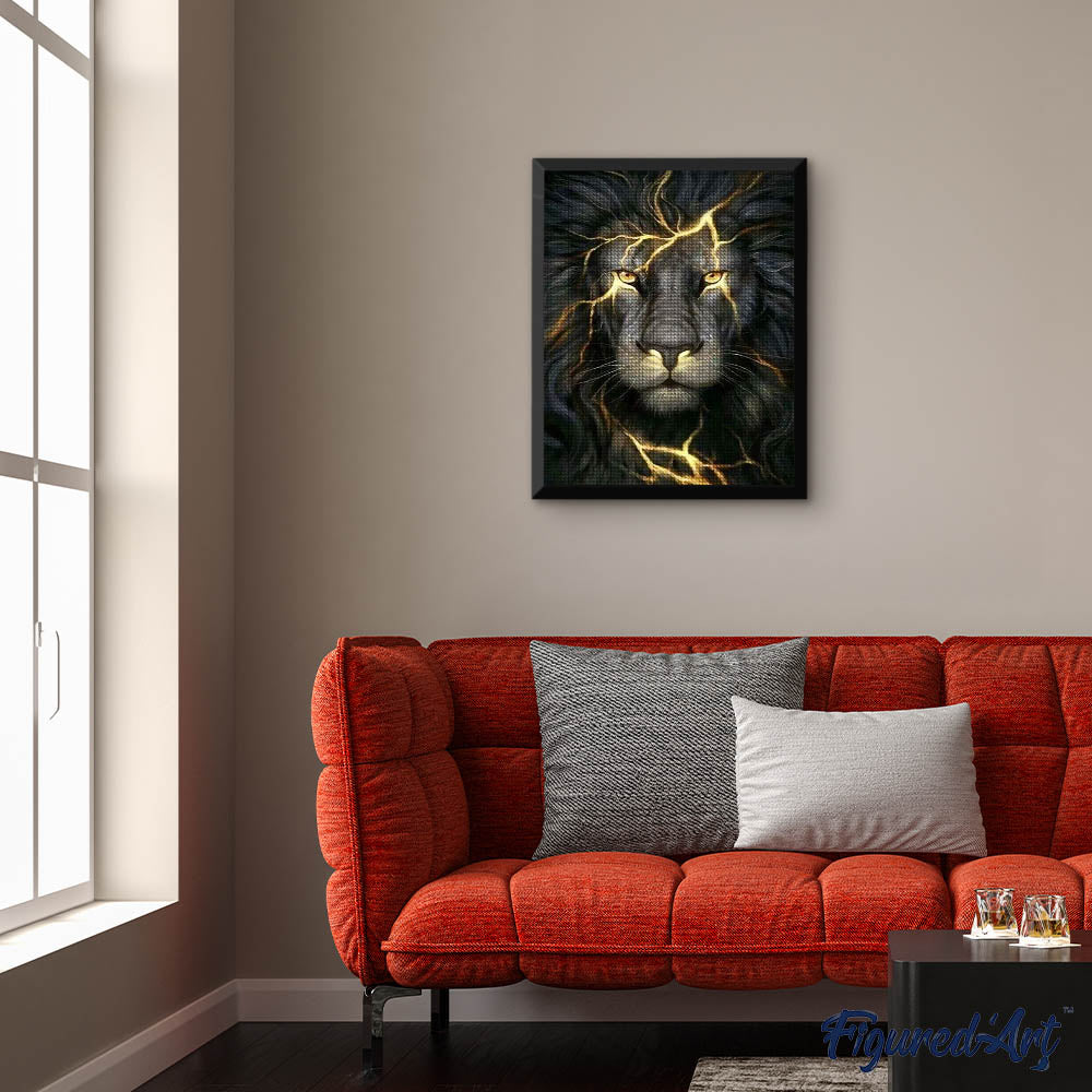 Diamond Painting - Black Lion