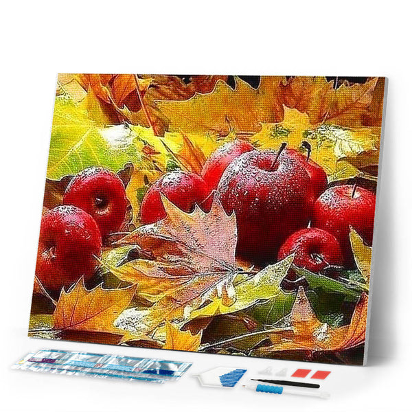 Diamond Painting | Diamond Painting - Apples in Autumn | Diamond Painting Landscapes landscapes | FiguredArt