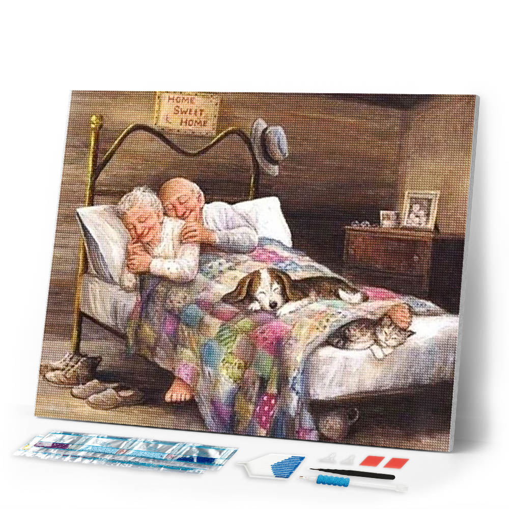 Diamond Painting | Diamond Painting - Pappy and Mammy | Diamond Painting Romance romance | FiguredArt