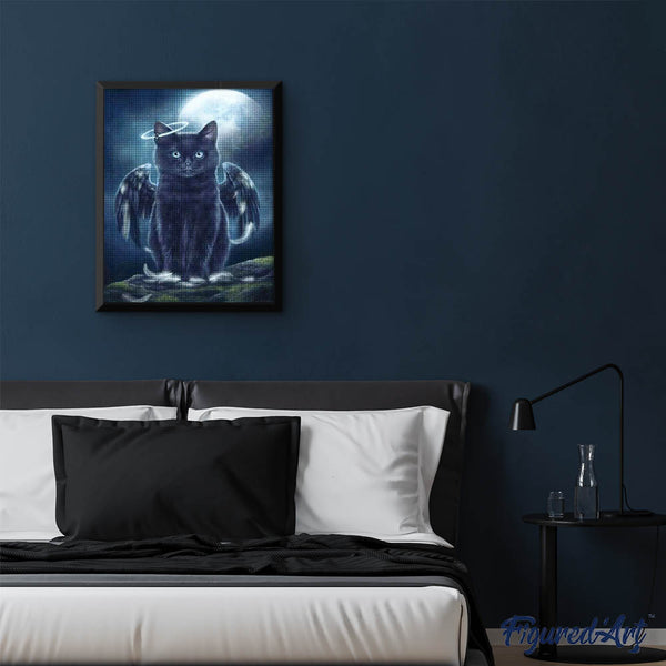 Diamond Painting - Black Cat Angel
