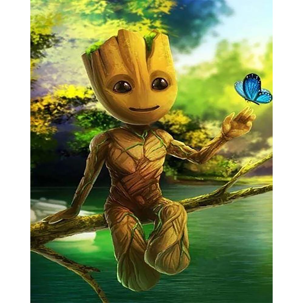 Diamond Painting - Perched on a Tree