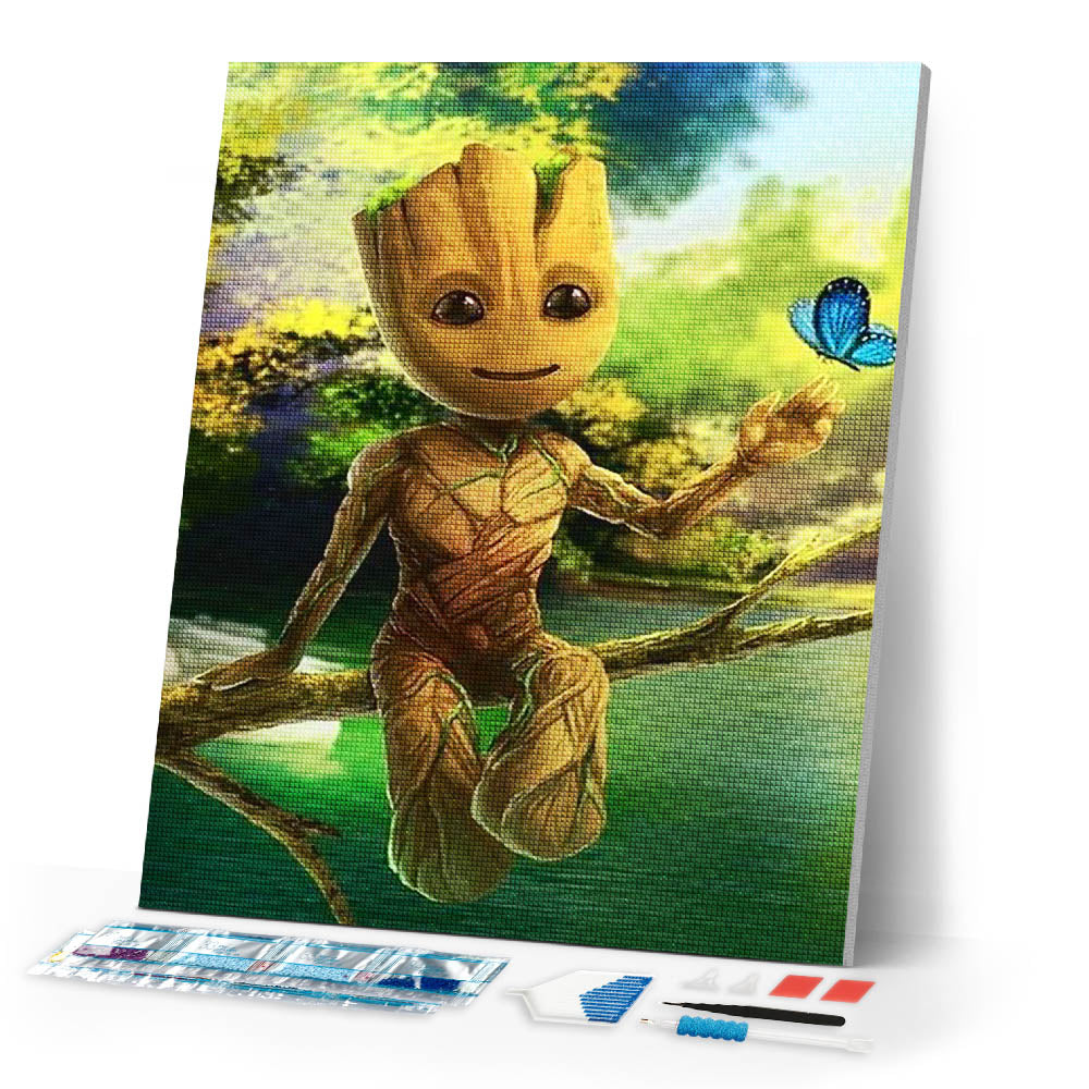 Diamond Painting | Diamond Painting - Perched on a Tree | Diamond Painting Other other trees | FiguredArt
