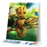 Diamond Painting | Diamond Painting - Perched on a Tree | Diamond Painting Other other trees | FiguredArt
