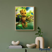 Load image into Gallery viewer, Diamond Painting - Perched on a Tree