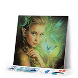 Diamond Painting | Diamond Painting - Goddess and Butterflies | butterflies Diamond Painting Romance romance | FiguredArt