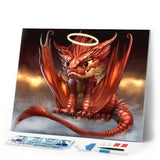 Diamond Painting | Diamond Painting - Baby Red Dragon | Diamond Painting Other dragons other | FiguredArt