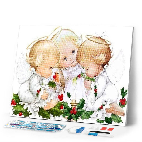 Diamond Painting | Diamond Painting - Three Angels | Diamond Painting Religion religion | FiguredArt