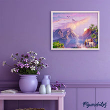 Load image into Gallery viewer, Diamond Painting - Horses by the Lake