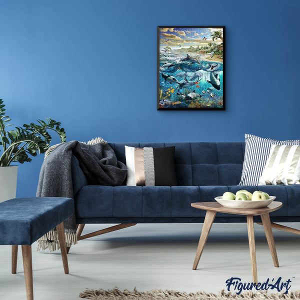 Diamond Painting - Fish and Dolphins