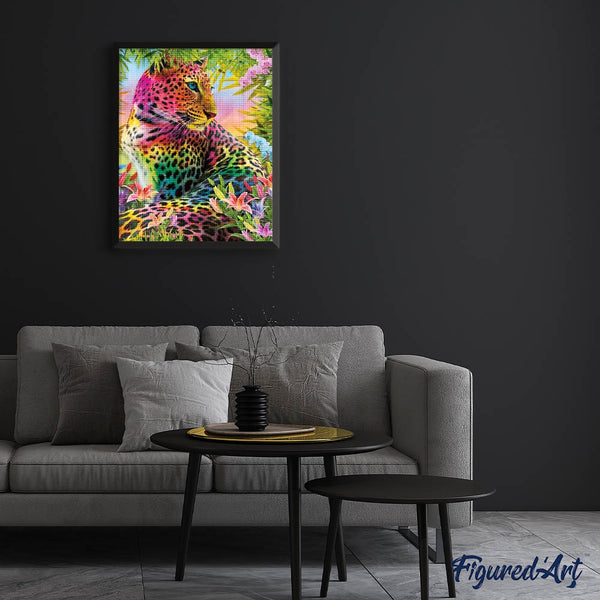 Diamond Painting - Colorful Leopard