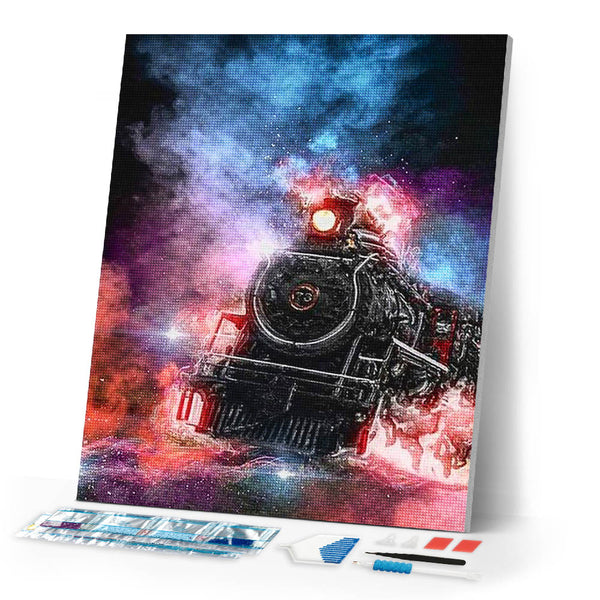 Diamond Painting | Diamond Painting - The Train | cities Diamond Painting Cities | FiguredArt