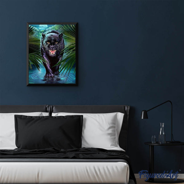 Diamond Painting - Threatening Black Panther