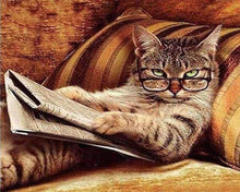 Load image into Gallery viewer, Diamond Painting | Diamond Painting - The connoisseur Chat | animals cats Diamond Painting Animals | FiguredArt