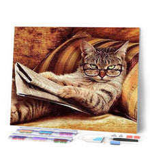 Load image into Gallery viewer, Diamond Painting - The connoisseur Chat