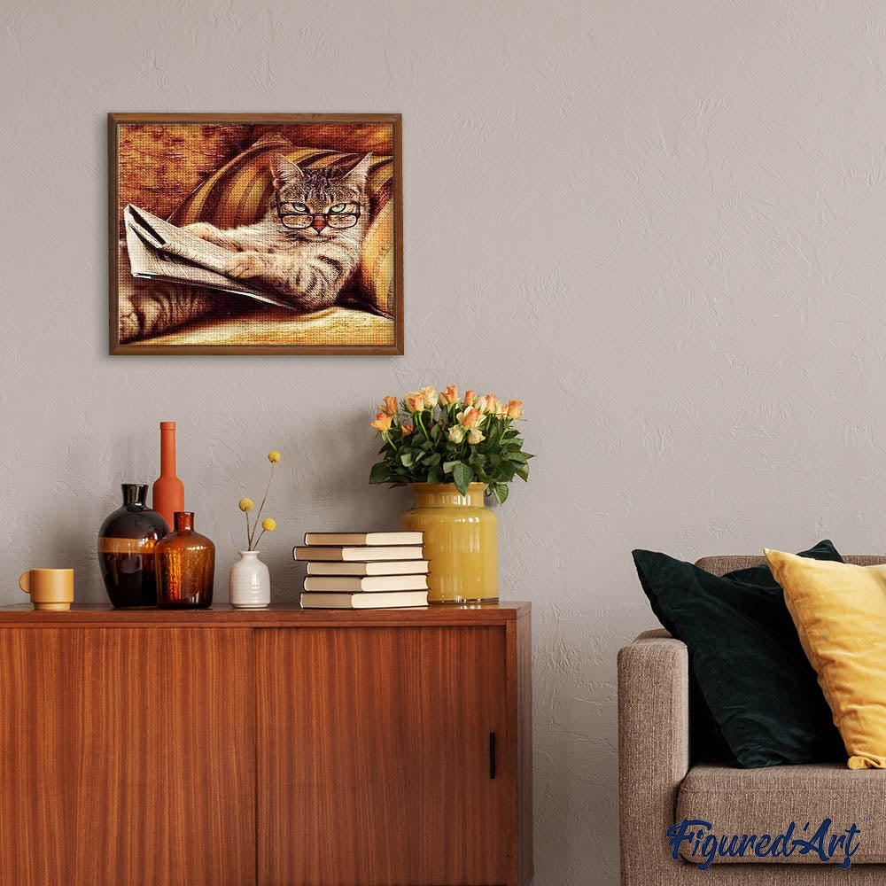 Diamond Painting - The connoisseur Chat