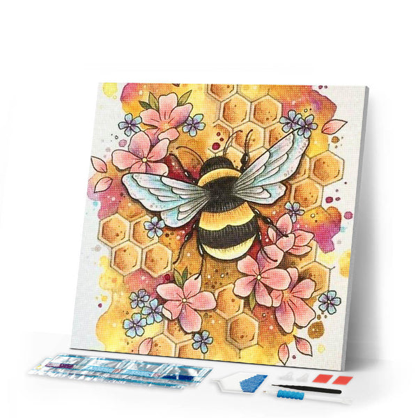 Diamond Painting | Diamond Painting - Bee | animals Diamond Painting Animals | FiguredArt