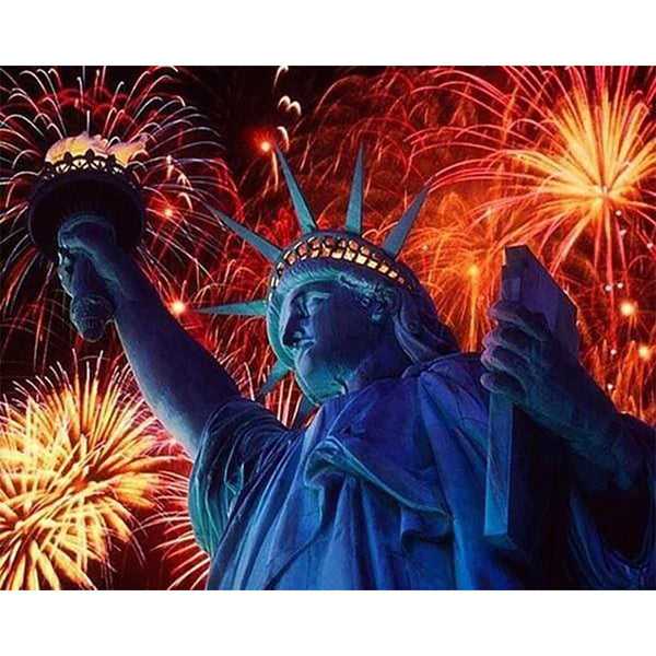 Diamond Painting - Fireworks in New York
