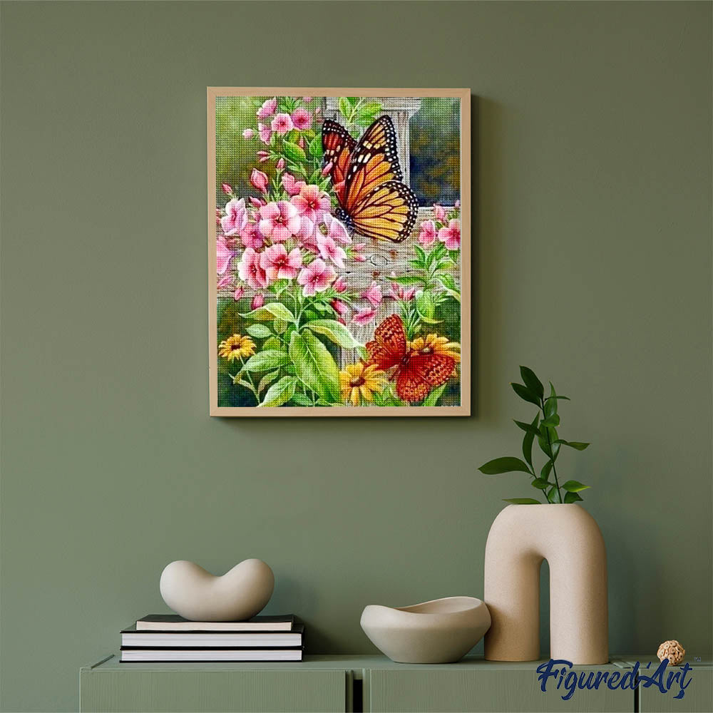 Diamond Painting - Pretty Butterflies and Flowers