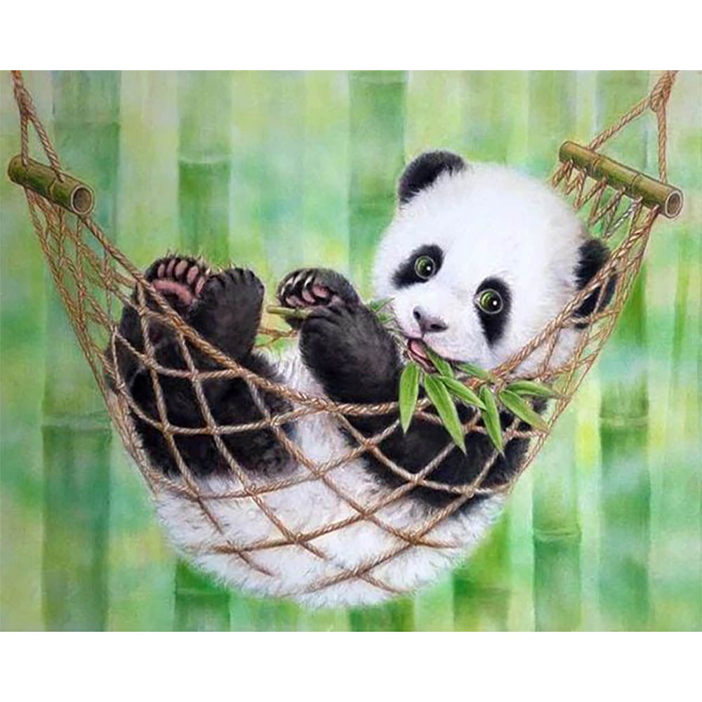 Diamond Painting - Baby Panda in its hammock