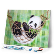 Load image into Gallery viewer, Diamond Painting | Diamond Painting - Baby Panda in its hammock | animals Diamond Painting Animals pandas | FiguredArt