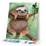 Diamond Painting | Diamond Painting - Lazy on a Branch | animals Diamond Painting Animals | FiguredArt