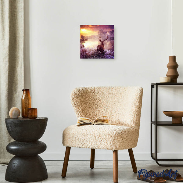 Diamond Painting - Deer near the Lake