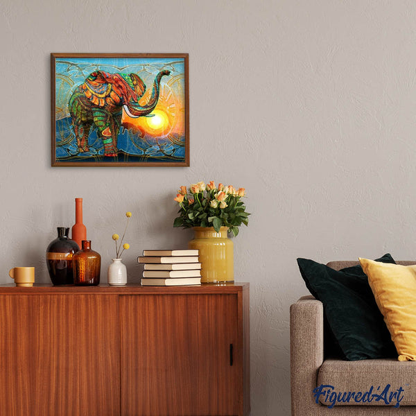 Diamond Painting - Artistic Elephant