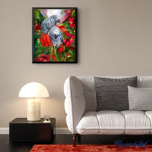 Load image into Gallery viewer, Diamond Painting - Red and Gray Parrots