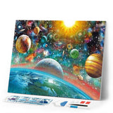 Diamond Painting | Diamond Painting - Planets | Diamond Painting Landscapes landscapes | FiguredArt