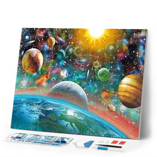 Diamond Painting | Diamond Painting - Planets | Diamond Painting Landscapes landscapes | FiguredArt