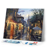 Diamond Painting | Diamond Painting - Village after the Rain | cities Diamond Painting Cities | FiguredArt
