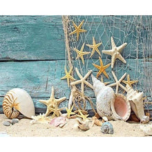Load image into Gallery viewer, Diamond Painting - Sea Star and Fishing Net