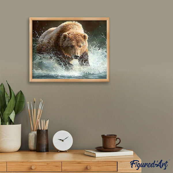 Diamond Painting - Bear in the River