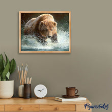 Load image into Gallery viewer, Diamond Painting - Bear in the River