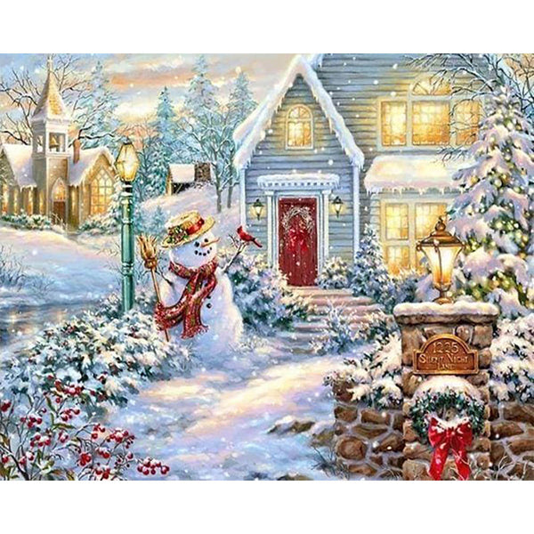 Diamond Painting - Winter landscape