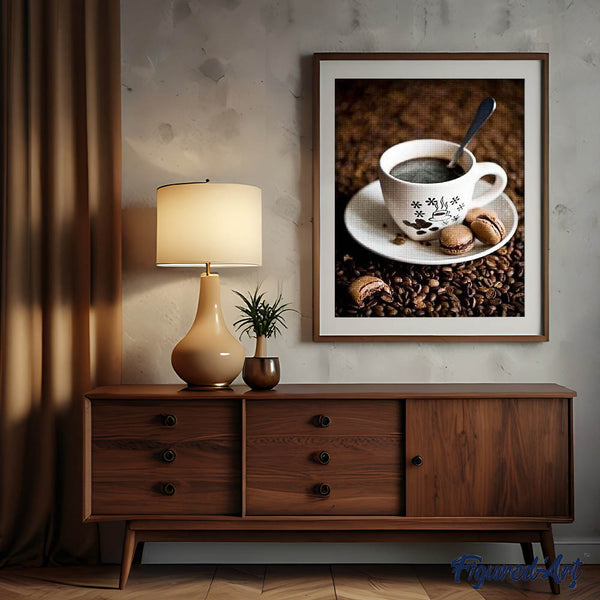 Diamond Painting - Coffee and macaroons