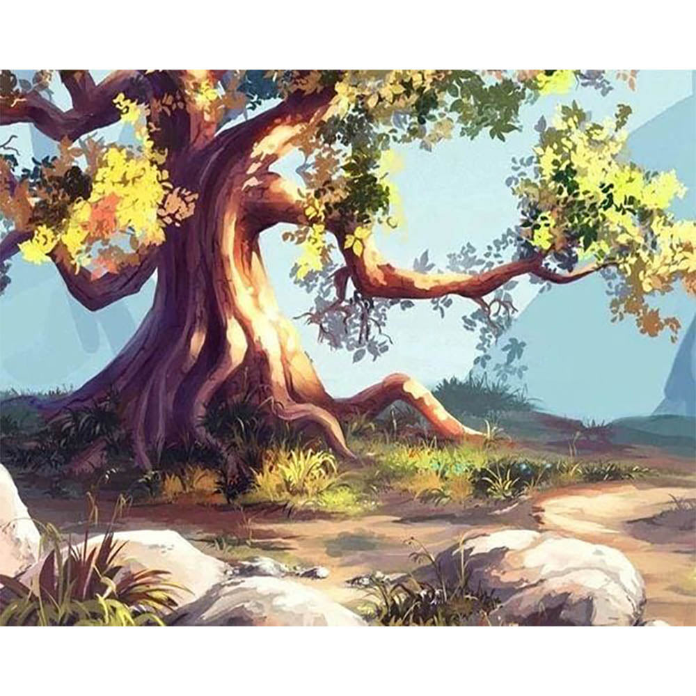 Diamond Painting - Flowers in Tree