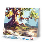 Diamond Painting | Diamond Painting - Flowers in Tree | Diamond Painting Landscapes flowers landscapes trees | FiguredArt
