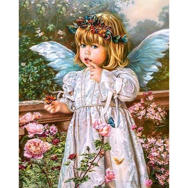 Diamond Painting - Angel in the Garden