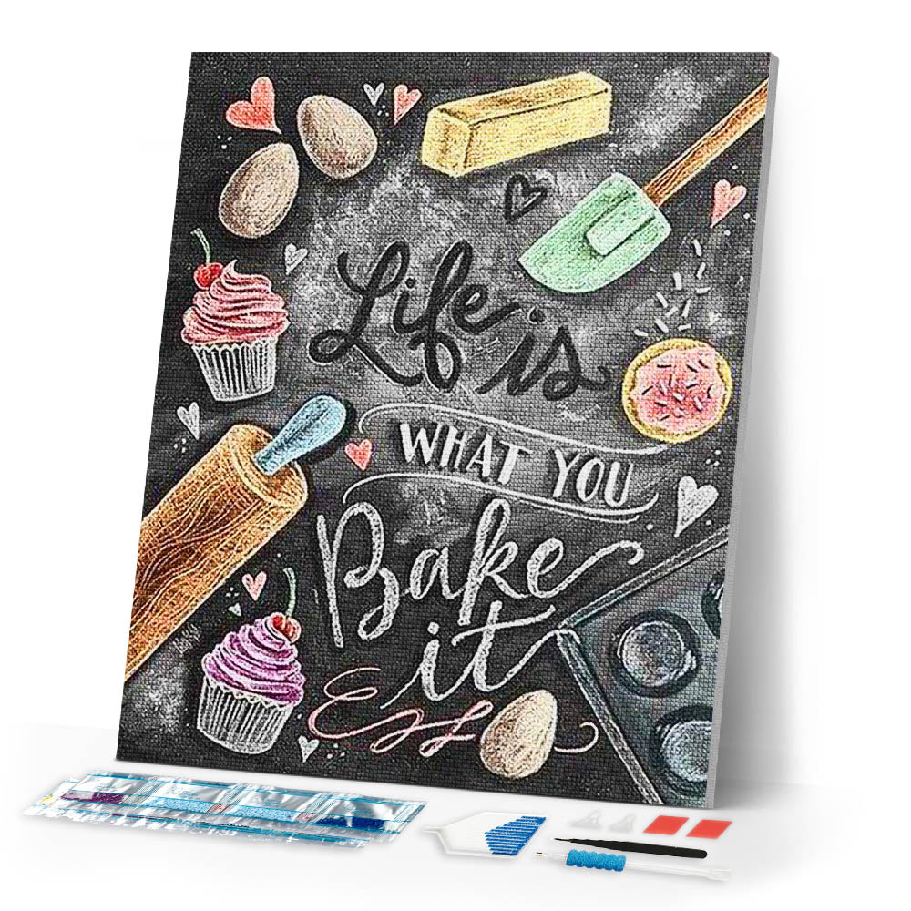 Diamond Painting | Diamond Painting - Bake it | Diamond Painting kitchen kitchen | FiguredArt