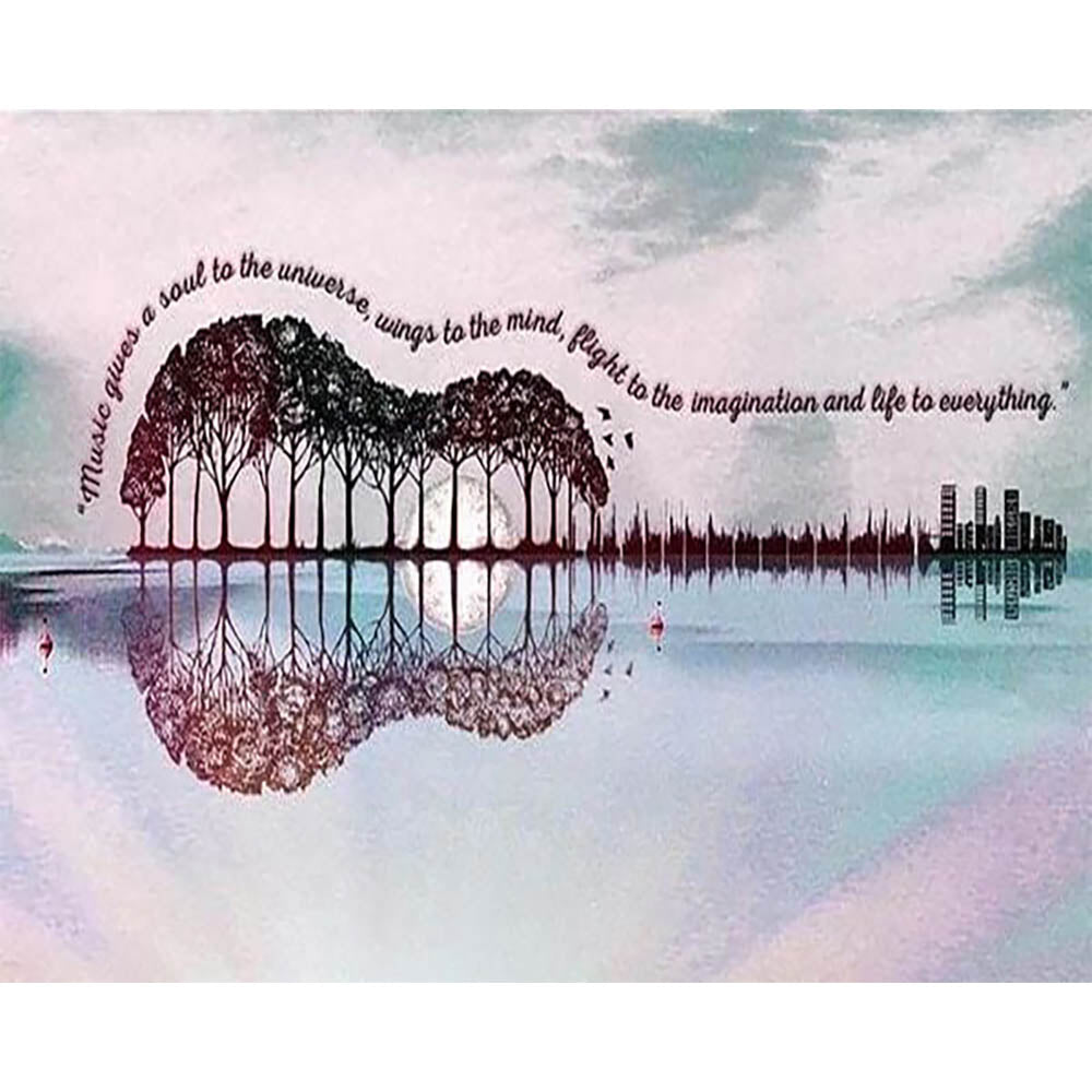 Diamond Painting - Landscape Guitar